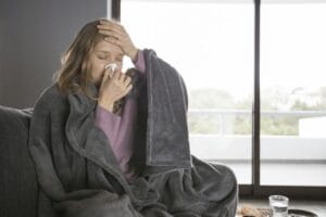 Sick woman