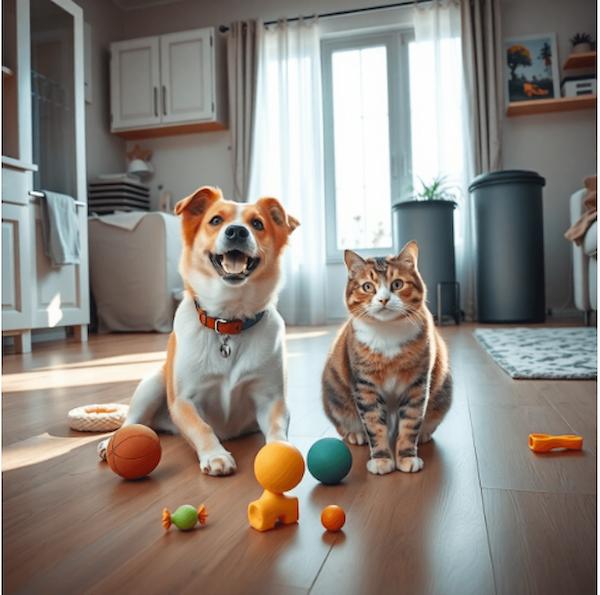 Cats and dogs love
