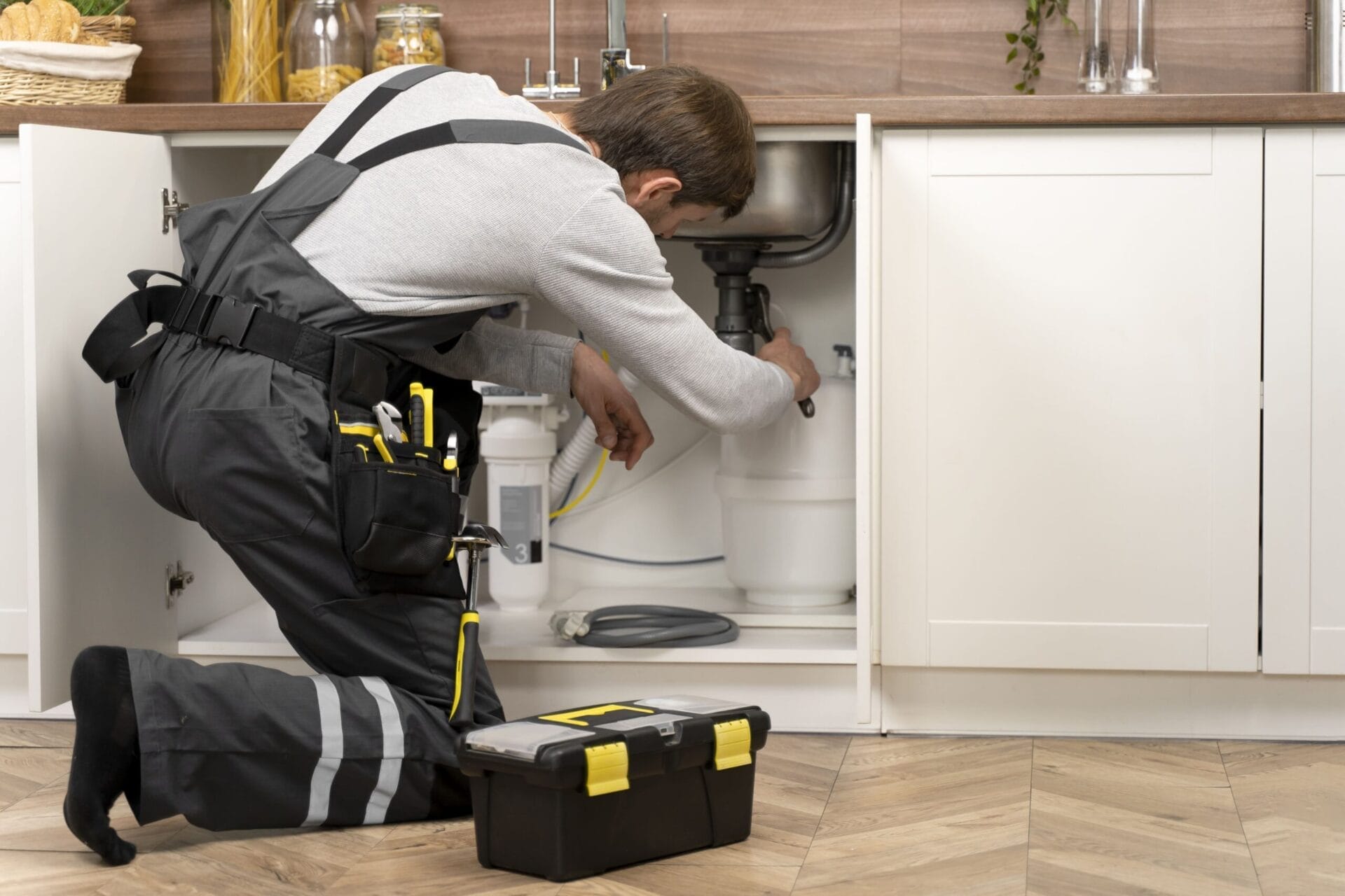 service-maintenance-worker-repairing 2 Fix plumbing leaks