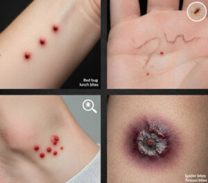 Common Utah Pests and the Health Dangers They Carry 2 Close-up of bed bug bites on skin with red welts.