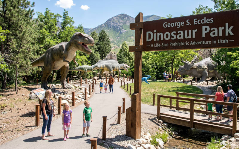 Ogden’s George S. Eccles Dinosaur Park – A Life-Size Prehistoric Adventure in Utah