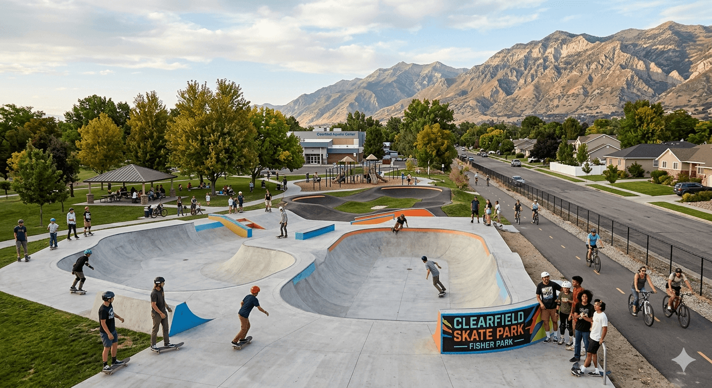 Exploring the Vibrant Community Around Clearfield Skate Park in Clearfield, Utah