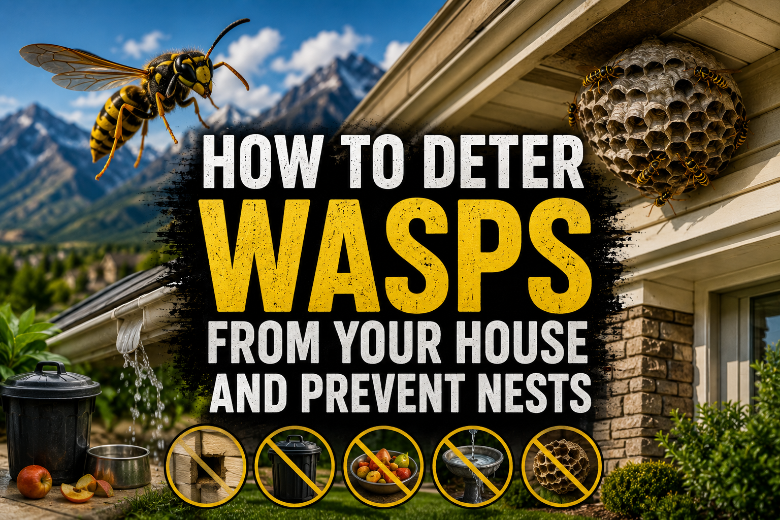 How to deter wasps from your house and prevent nests