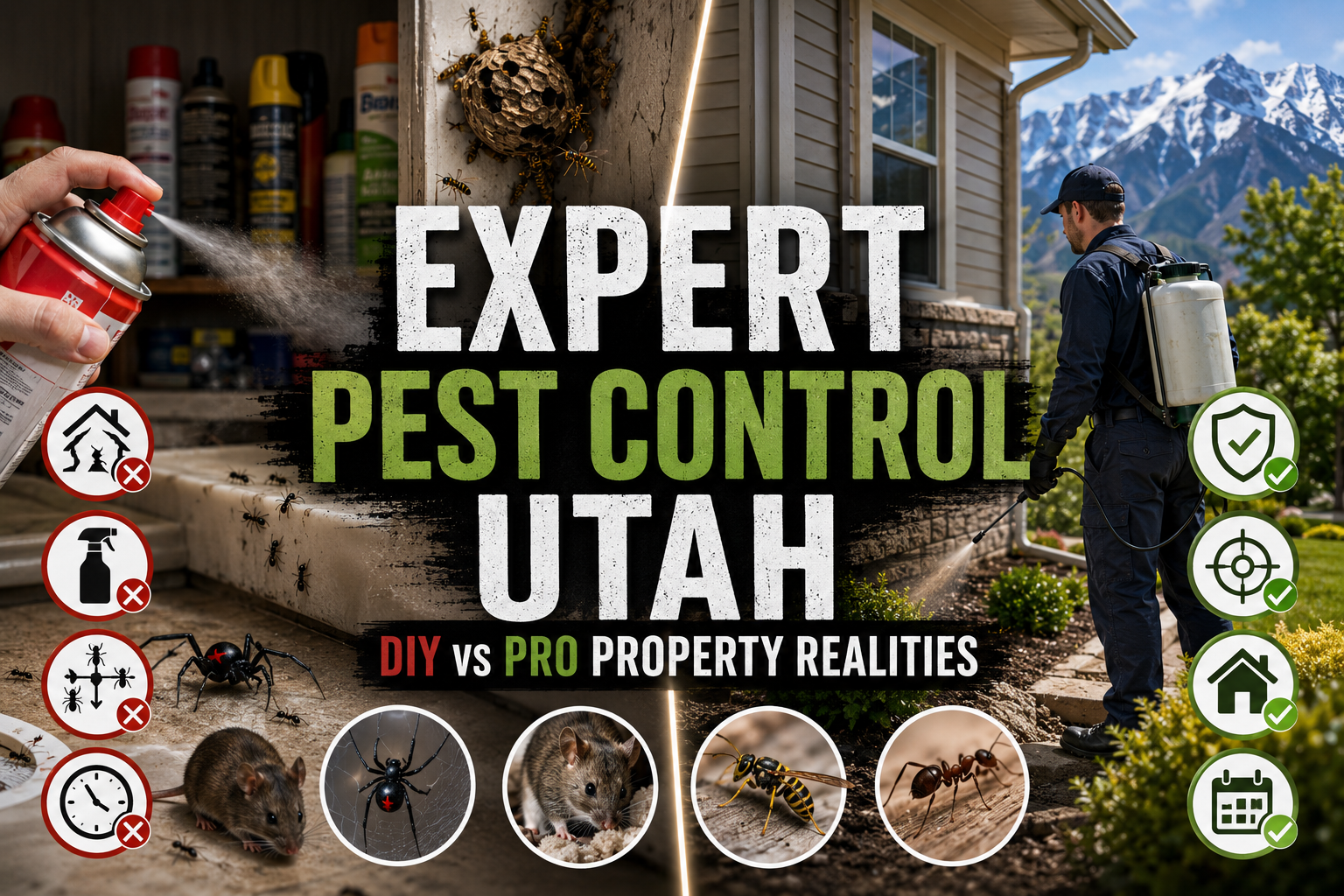 Proactive property protection: navigating diy vs. Professional pest control utah