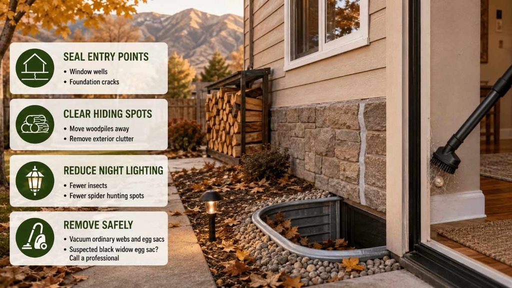 How can you keep spiders out of your salt lake city home this fall