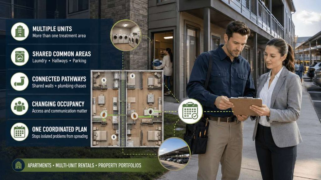 How commercial pest control is different for rental and multifamily properties