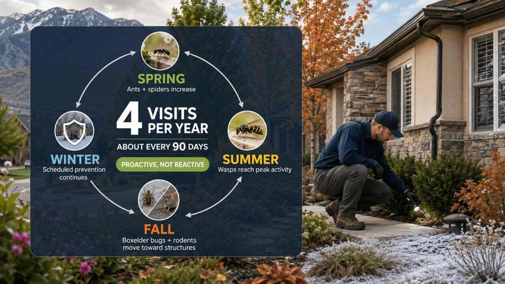 How often does quarterly pest control come