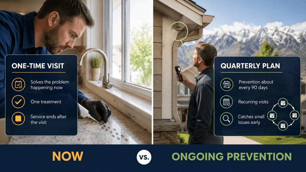 Quarterly versus one time the practical difference