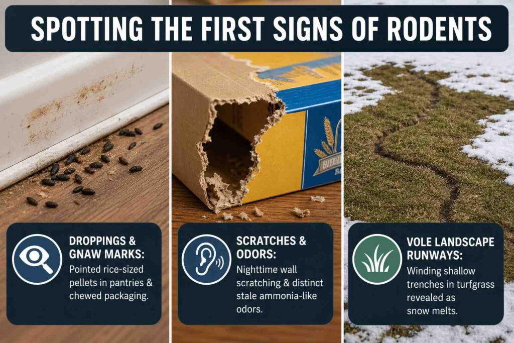 Spotting the first signs of a mouse or rodent problem