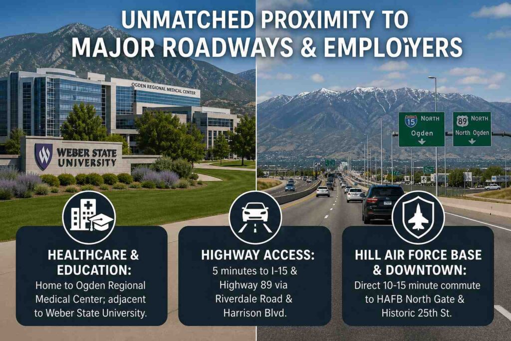 Unmatched proximity to major roadways and employers
