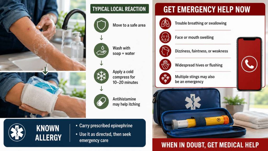 Wasp sting safety what should you do if you get stung