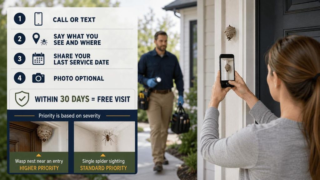 What happens when you call for a guarantee visit