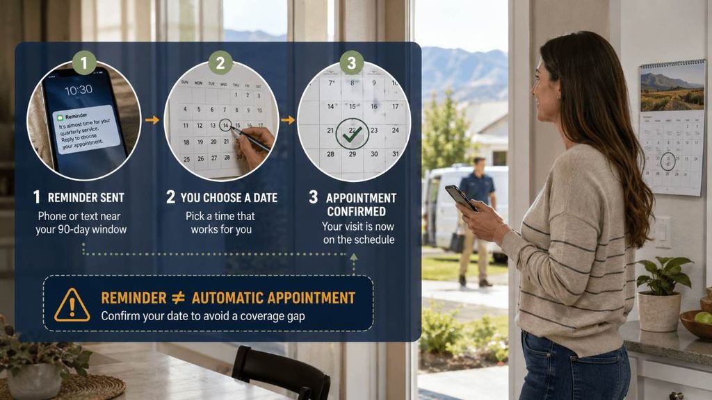 Who schedules each visit you or beeline