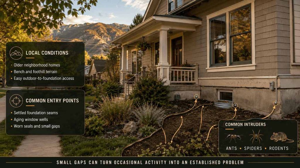 Why Salt Lake City Homes Face More Pest Pressure Than Some Areas