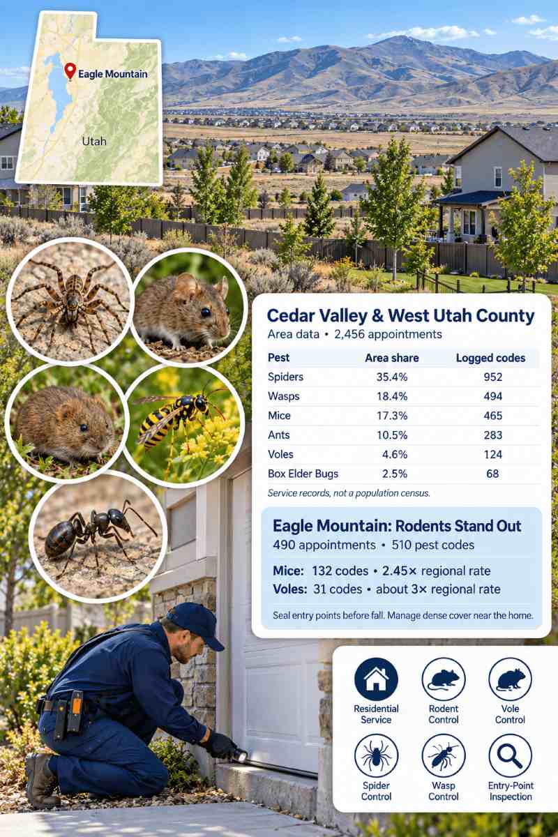 Pest control in eagle mountain, utah