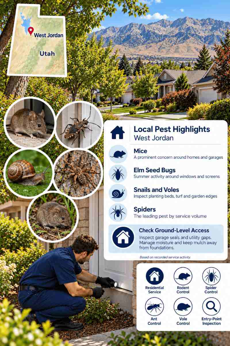 Pest control in west jordan, utah