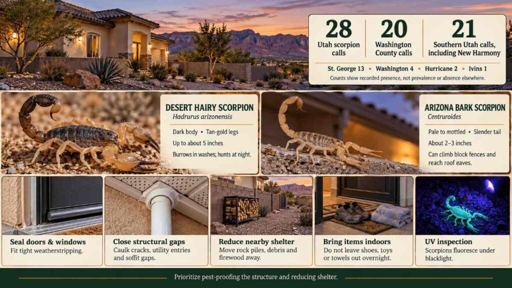 Scorpions work we do here and essentially nowhere else in utah