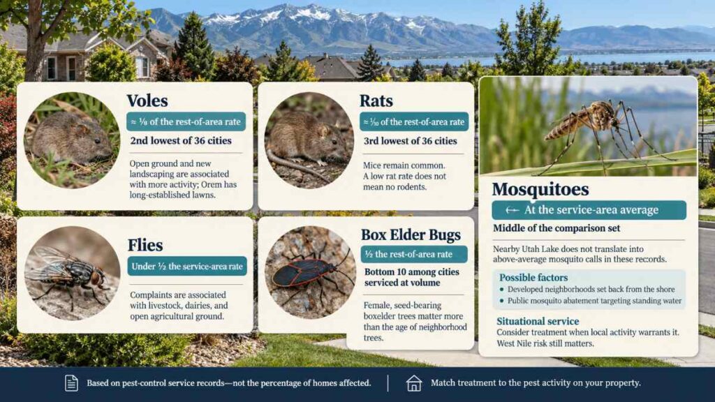 The pests orem mostly does not get