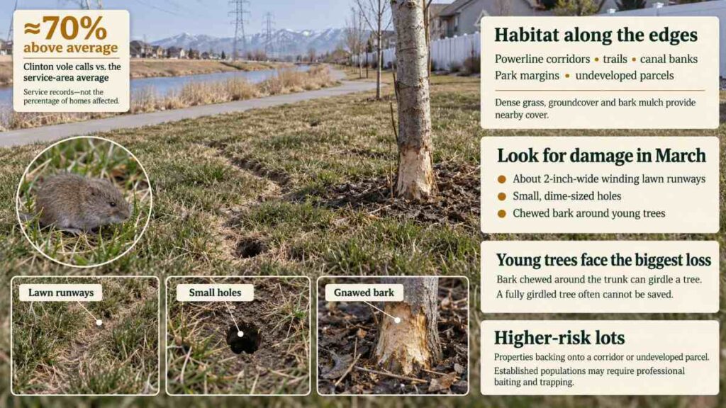 Voles the greenbelt problem